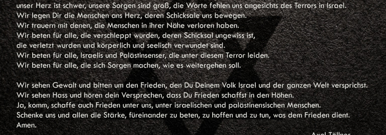 Friedensgebet von Axel Töllner