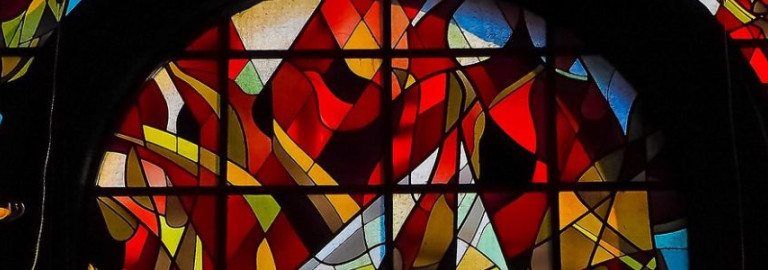 Buntes Kirchenfenster