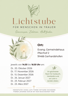 Plakat mit Licht und Zweig