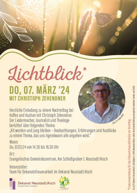 Einladung zum Dekanatsfrauentag mit Christoph Zehendner