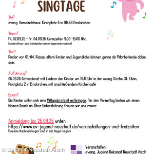 Kindersingtage 2026